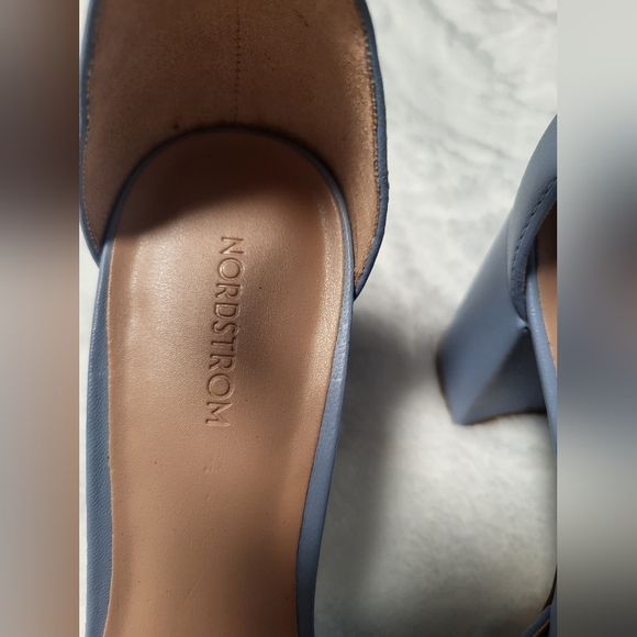 Nordstrom Katrina Ankle StrapBlock Heel Pump In Blue... - Picture 5 of 10
